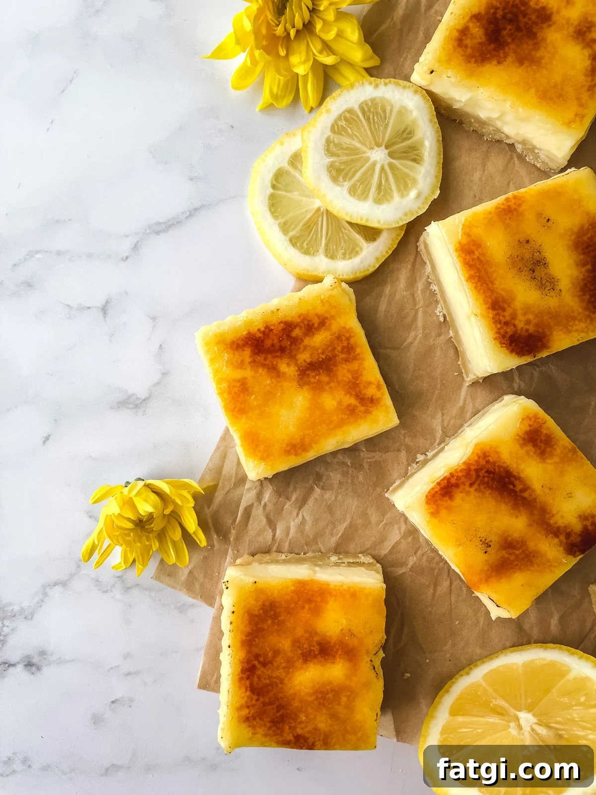 Close up of lemon dessert