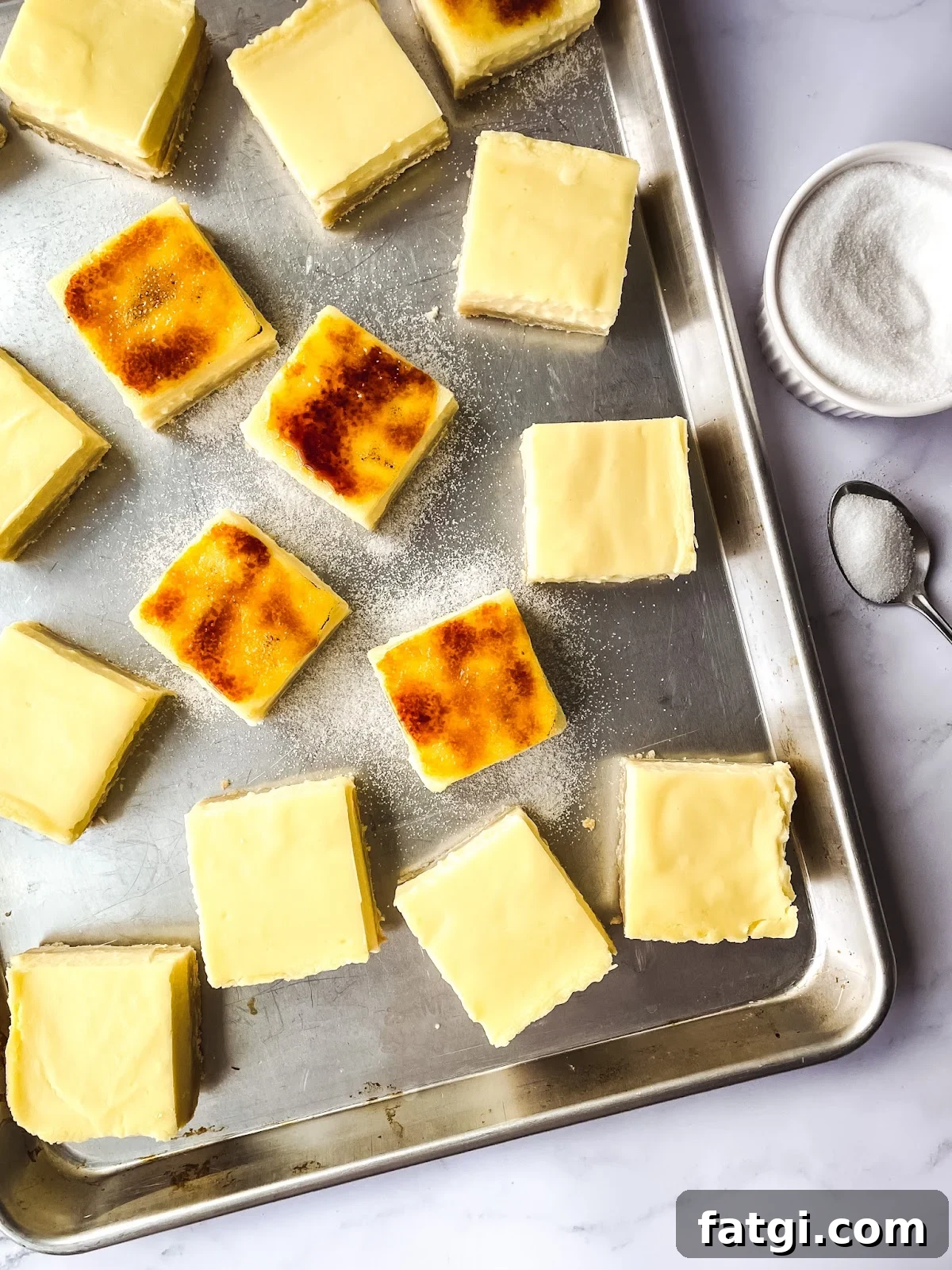 Brûlée bars plated