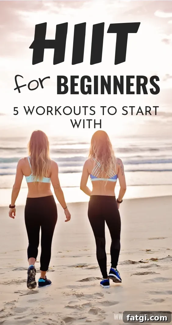 HIIT workouts for beginners to lose weight with beginner-friendly high intensity interval training routines you can do at home or at the gym.