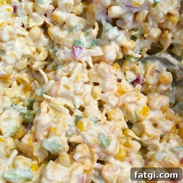 Frito Corn Salad with Cheddar and Chili Cheese Chips 6 added mayo and cheddar cheese
