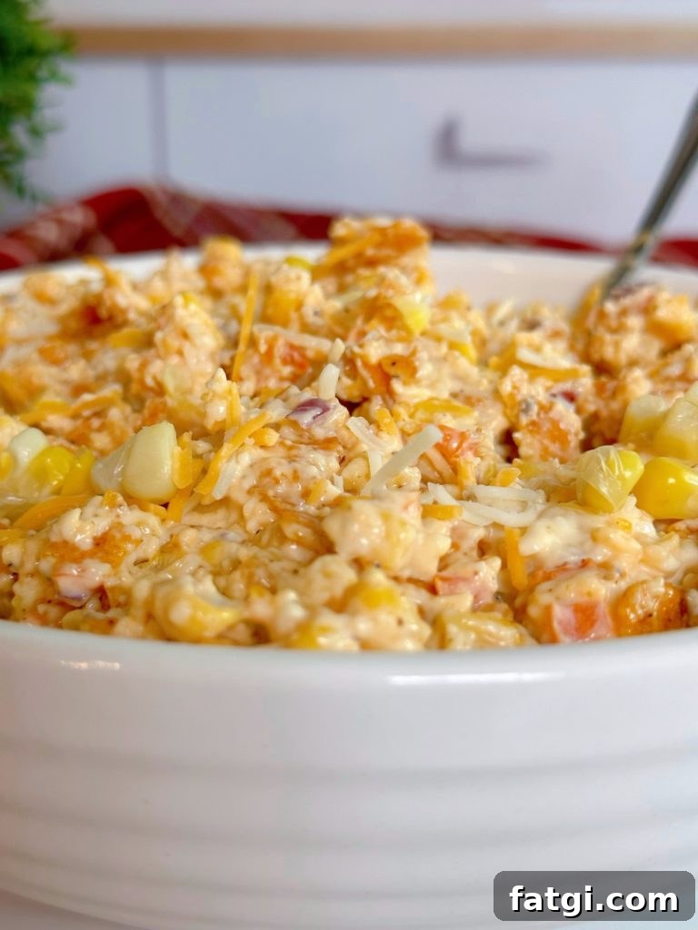 Frito Corn Salad with Cheddar and Chili Cheese Chips 8 Close-up photo of Frito Corn Salad.