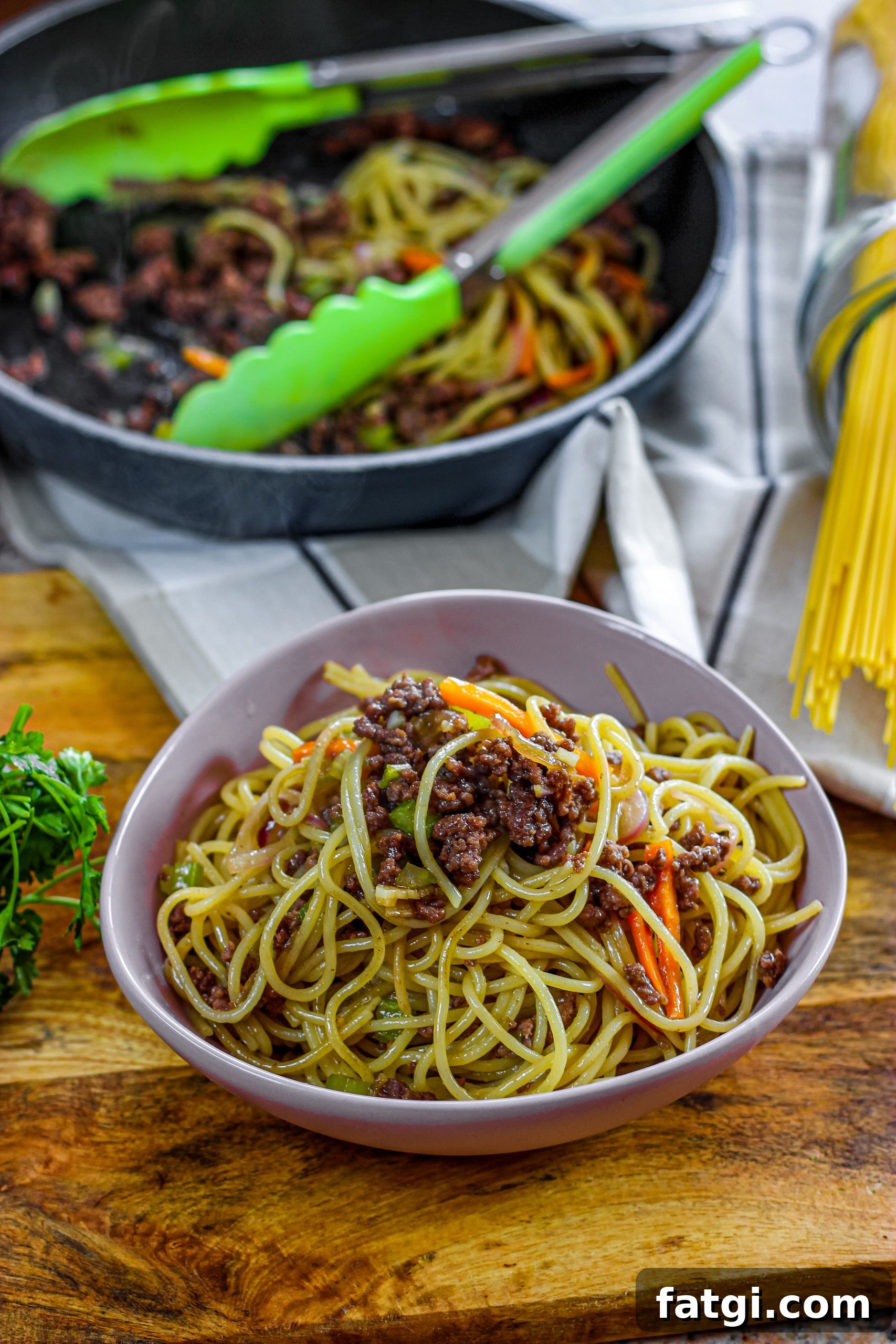 Ground Beef Lo Mein with Garlic-Ginger Sauce 5 img 4474 4
