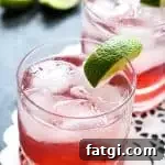 raspberry gin spritzer