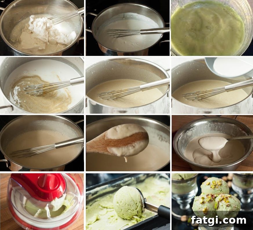 Homemade Pistachio Ice Cream Recipe 6 pistachio ice cream