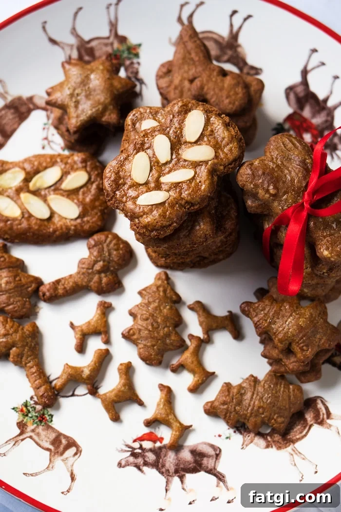 Piled up gluten free and keto speculoos, also known as Biscoff cookies
