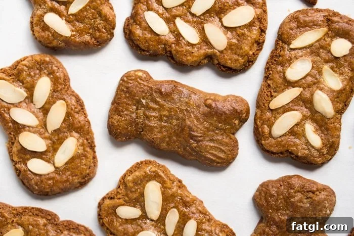 Low carb keto speculoos cookies with slivered almonds