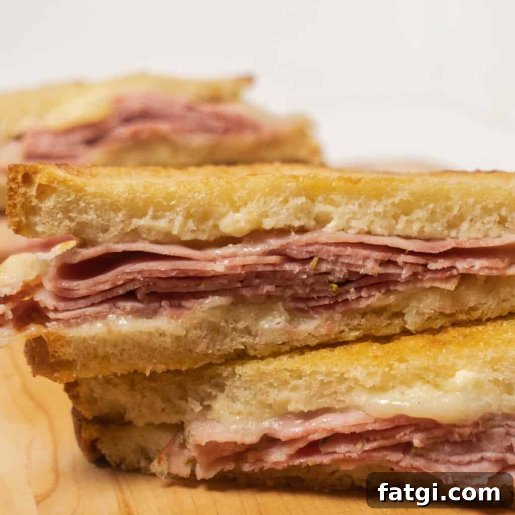 Ham and Cheese Sandwich in the Air Fryer