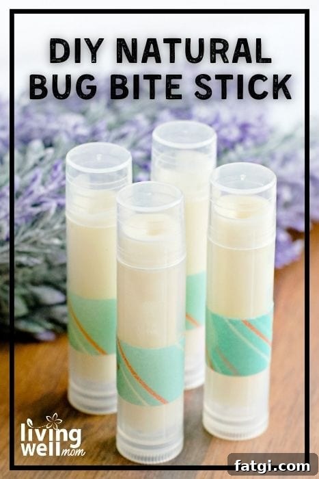 Homemade Itch Stick for Bug Bite Relief With Essential Oils 13 bug bite itch sticks