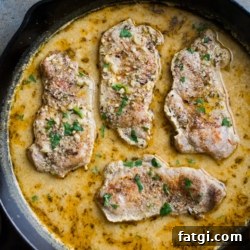Juicy Milk Braised Pork Chops with Mustard Sauce 2 Juicy Pork Chops Braised in Milk with Mustard Sauce