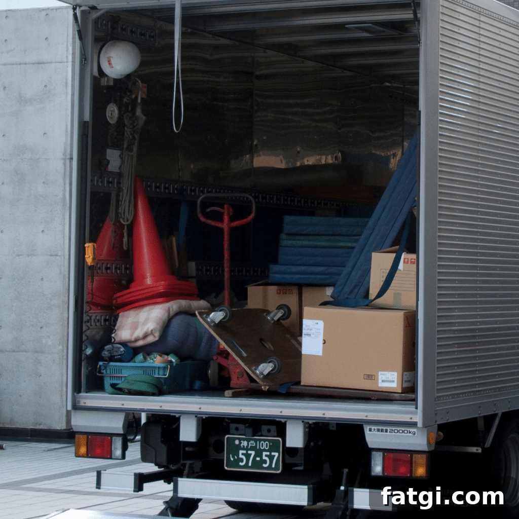 Things that are in a truck ready to move