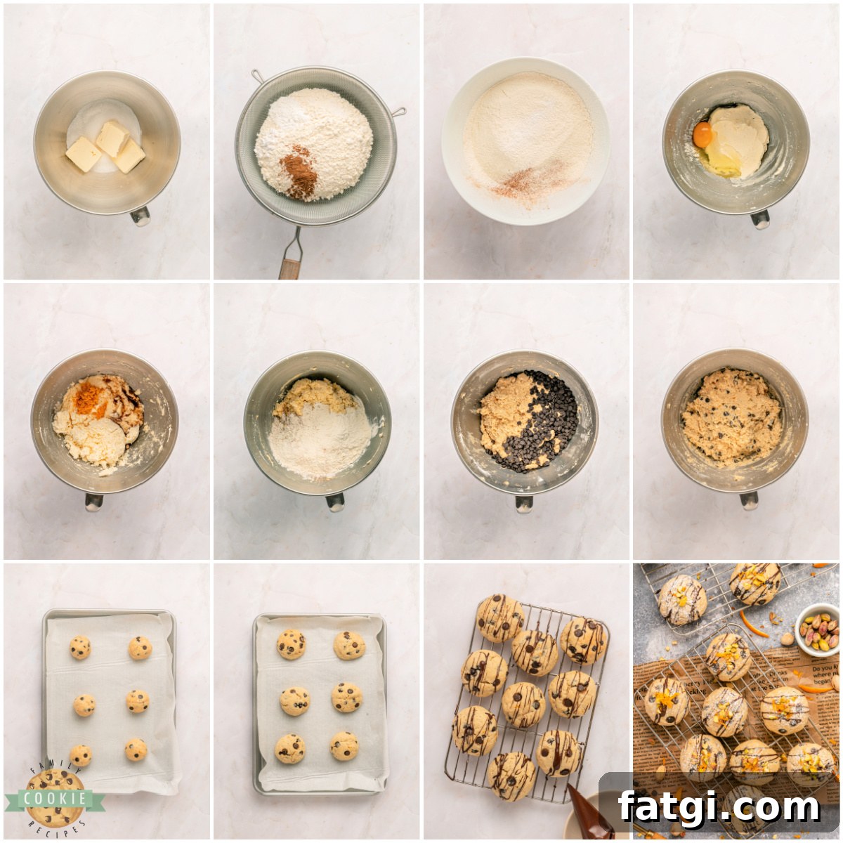 Step by step instructions on how to make Soft Cannoli Cookies.