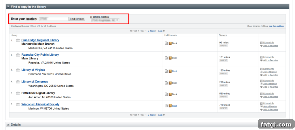 Search results for libraries in WorldCat
