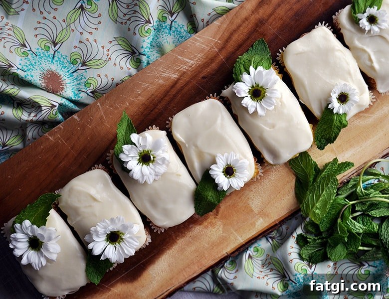 Mini lime pound cakes.