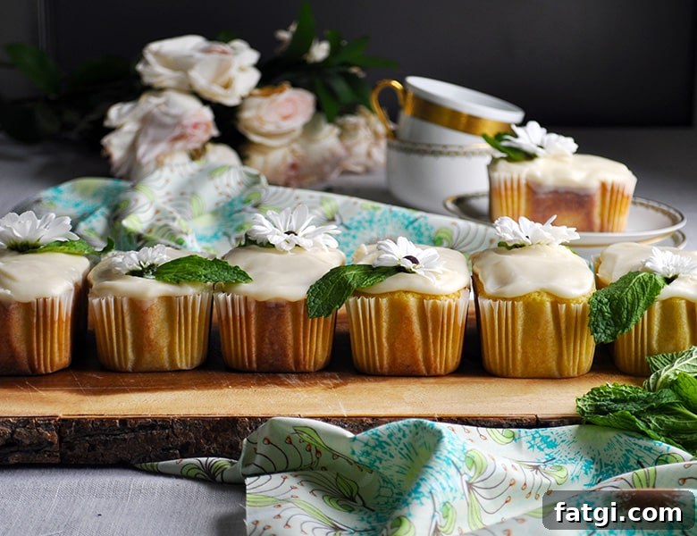 Mini lime pound cakes.