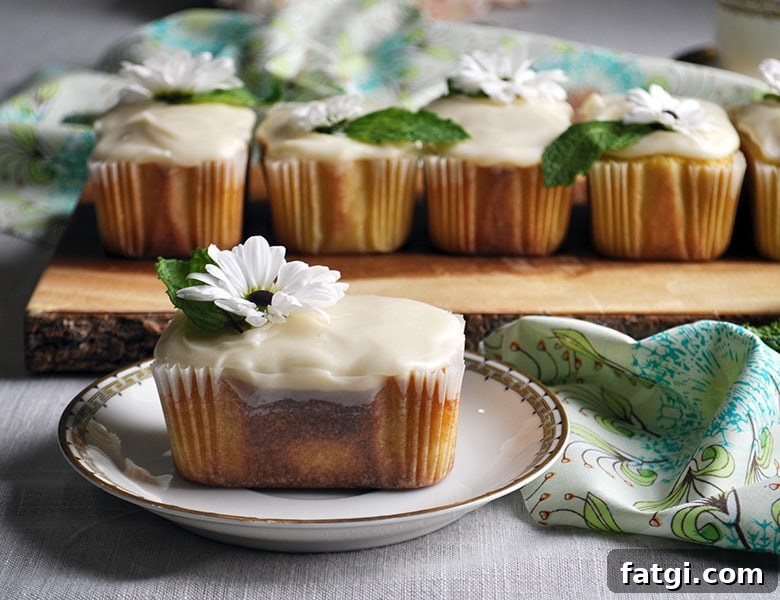 A mini lime pound cake.