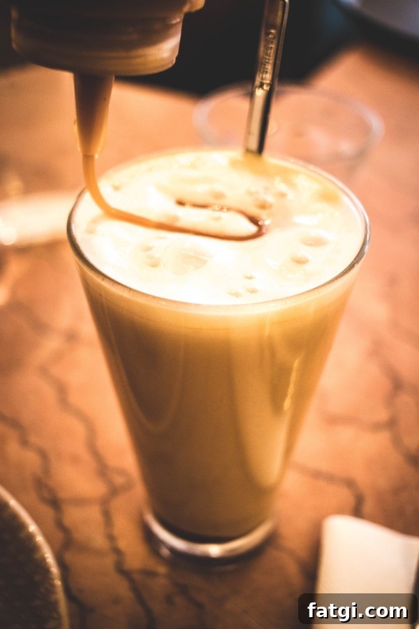 Caramel cappuccino at Karamel Paris