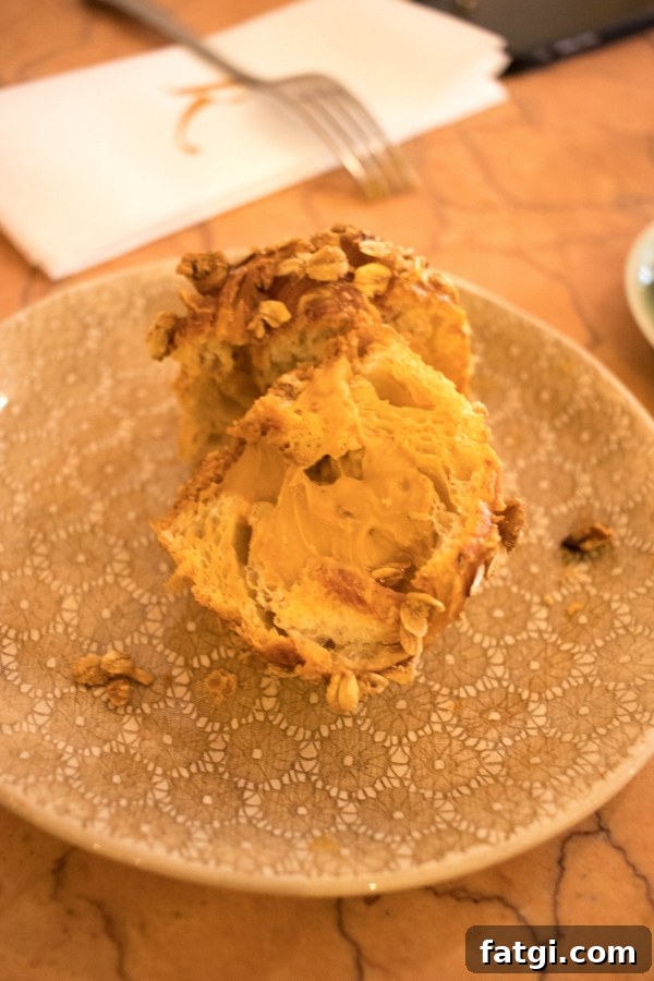 Croissant with caramel pastry cream at Karamel Paris