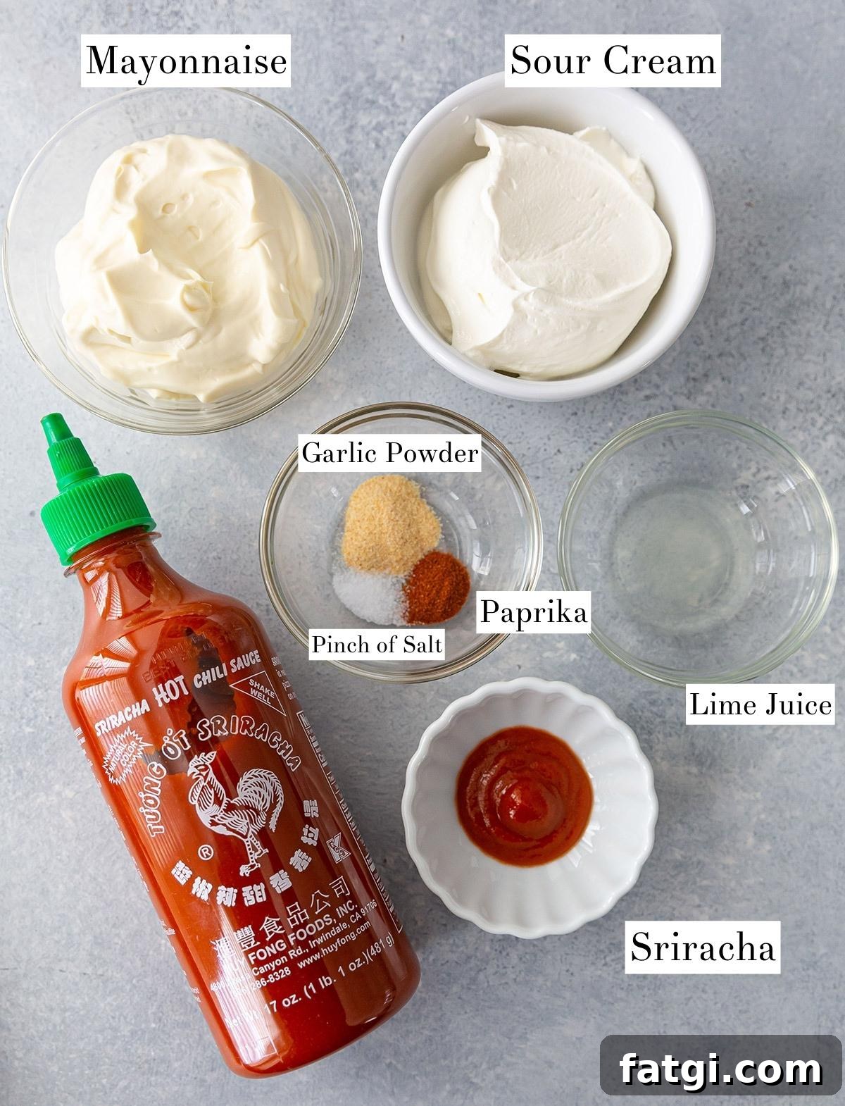 Creamy Sriracha Dipping Sauce Recipe