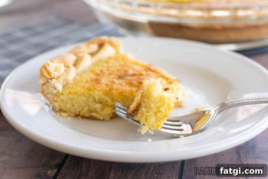 bite of corn pie on a fork