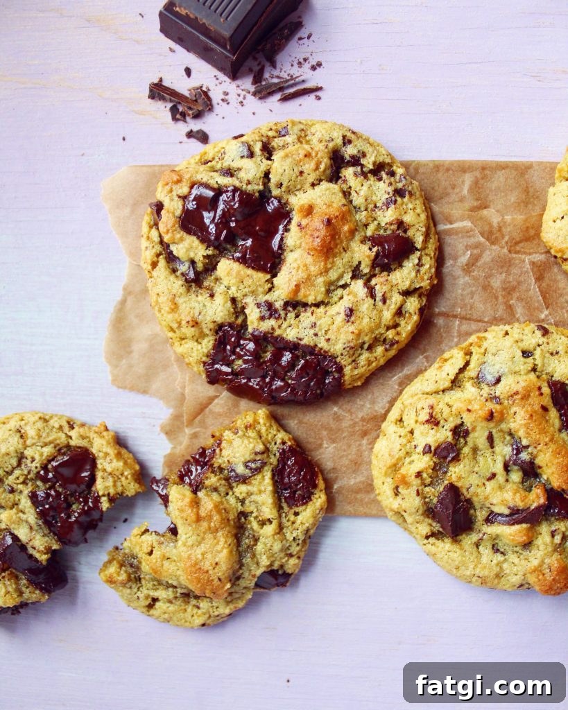 Grain Free Olive Oil Chocolate Chunk Cookies