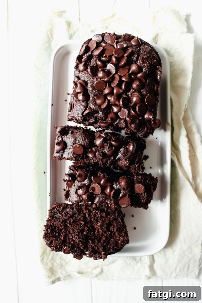 Double Chocolate Oat Flour Pumpkin Bread [Gluten-Free]