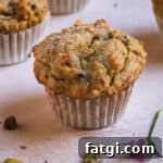 Double Pistachio Muffins with Cream Cheese Filling 10 Pistachio muffin recipe
