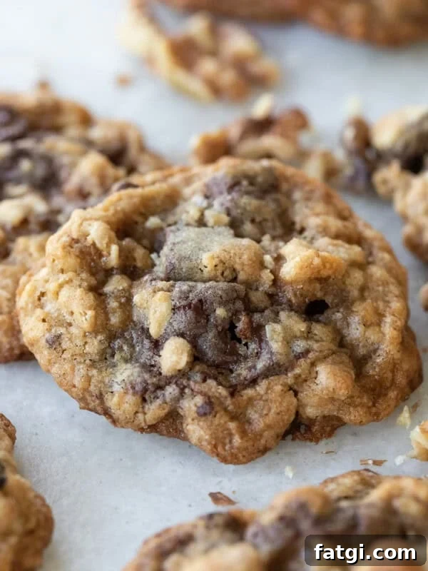 Chocolate chip walnut cookie.