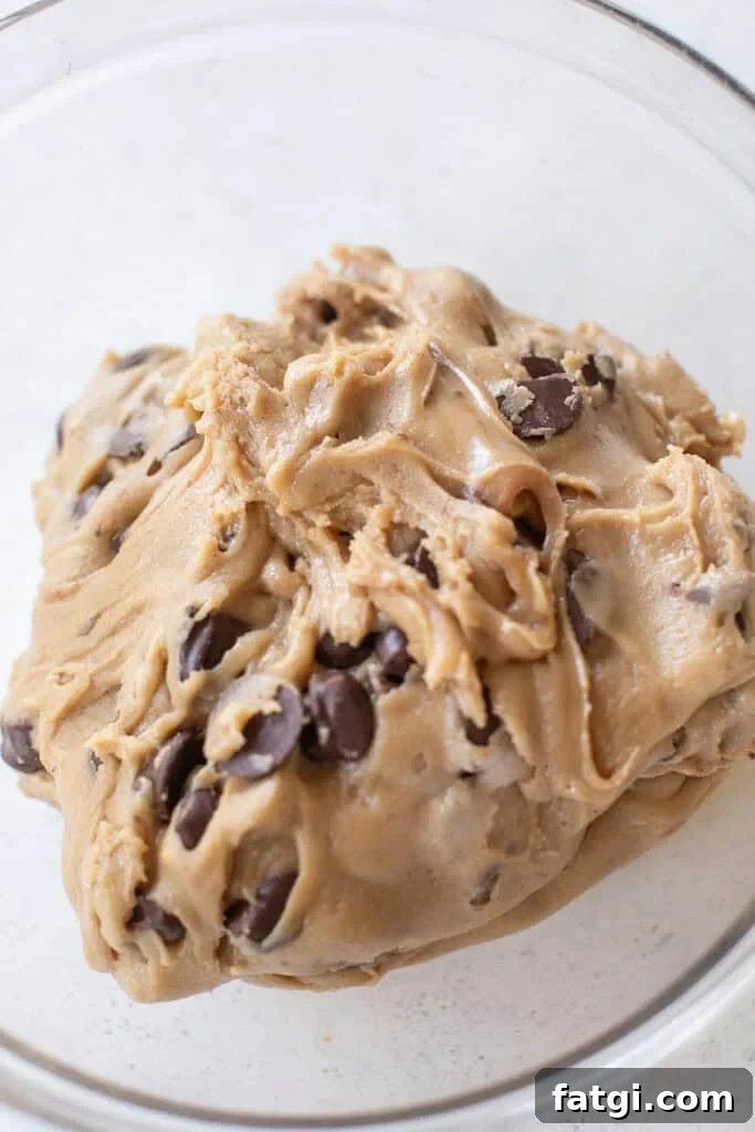 Brown butter cookie dough.
