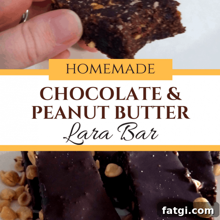 homemade lara bars, homemade chocolate peanut butter lara bar