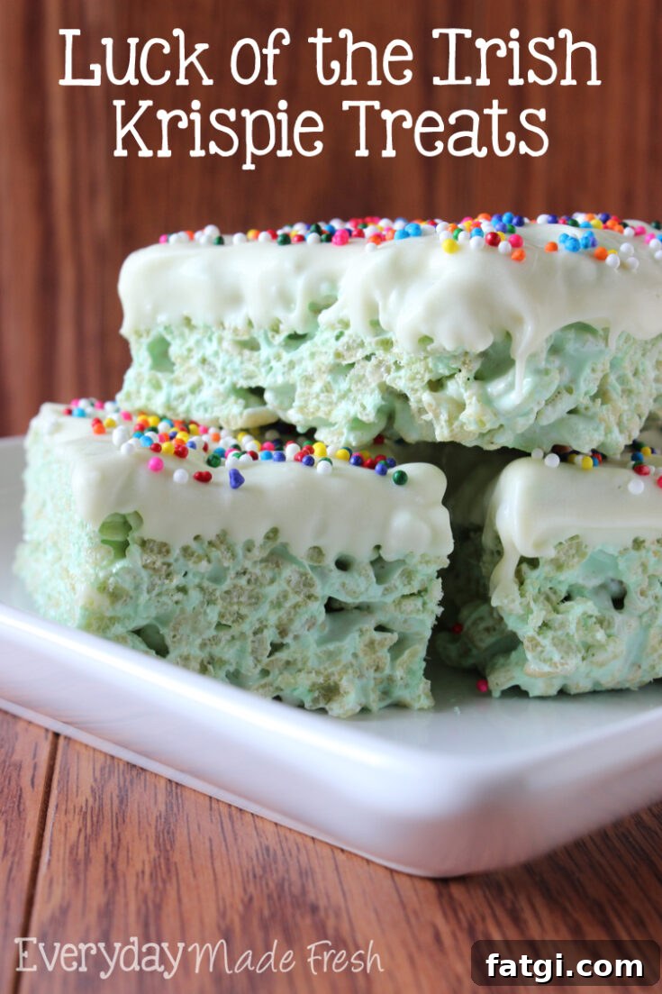 St. Patrick's Day Rice Krispie Treats