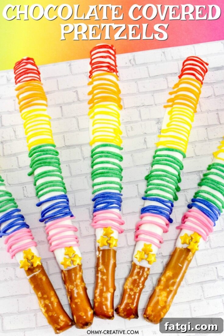 Chocolate Covered Pretzel Rods