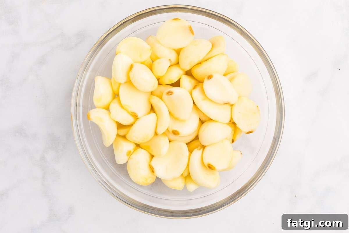 Make Garlic Powder at Home Using a Dehydrator 3 Bowl of peeled garlic cloves.
