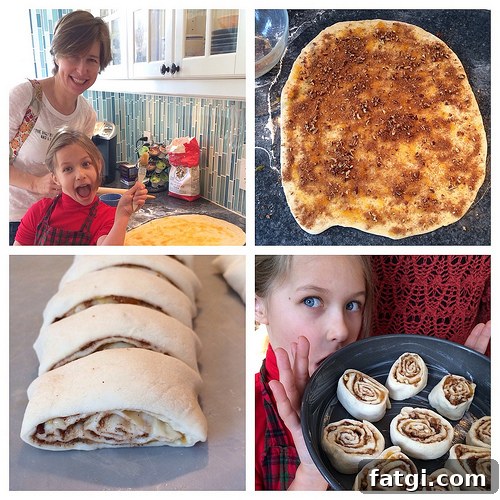 Baking cinnamon buns with the Manic Mommies via Lizshealthytable.com
