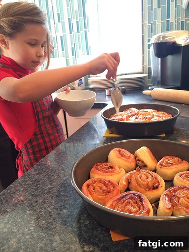 Peachy Pecan Cinnamon Buns via LizsHealthyTable.com